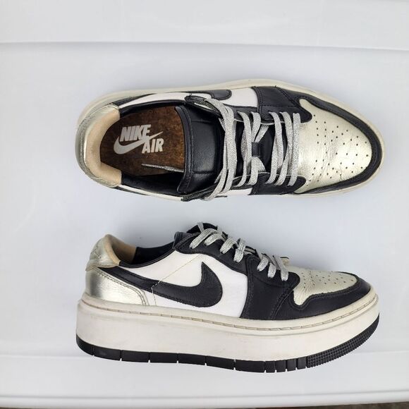 Nike Air Jordan 1 Elevate Low Metallic Silver Toe DQ8561-001 Women's Size 8 - Picture 15 of 16